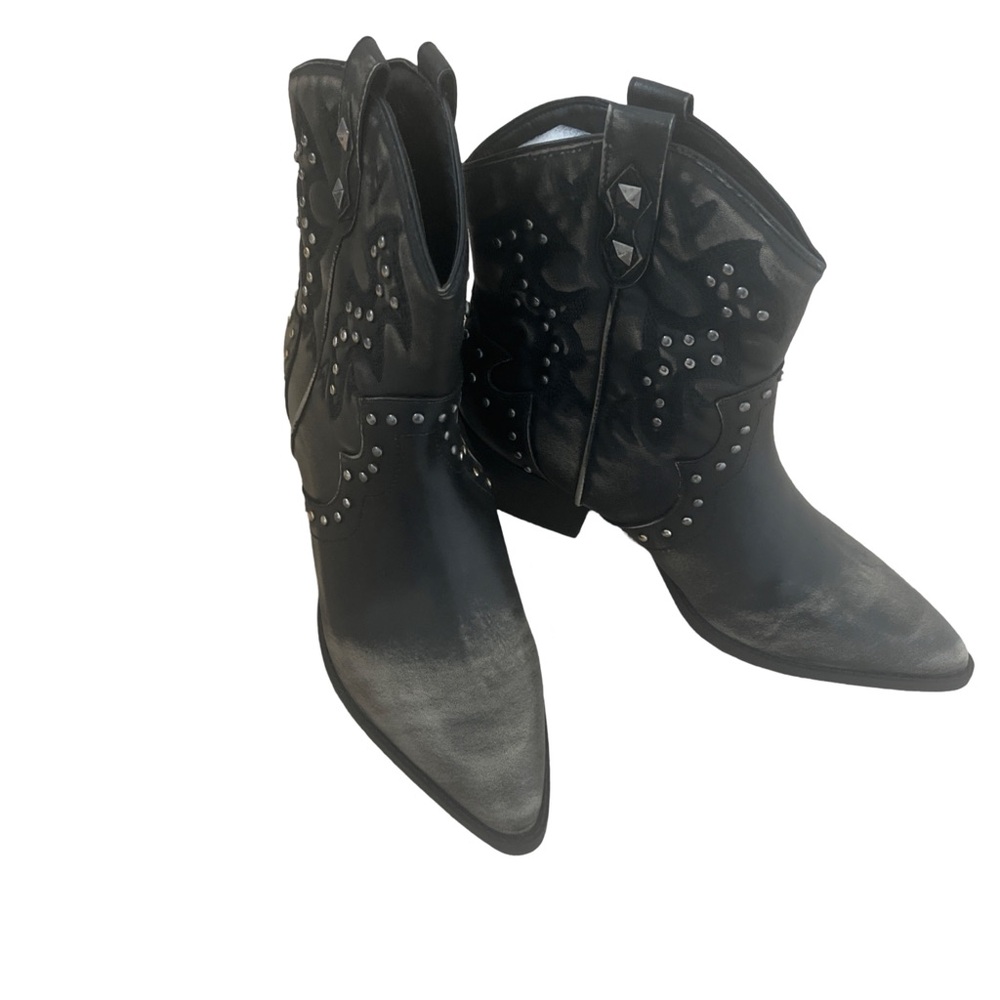 Dirty Laundry Nowhere Black Studded Ankle Boots Size 9 1/2